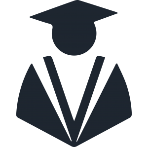 icon of a graduate in cap and gown